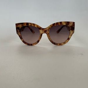 Anthropologie tortoise shell oversized sunglasses